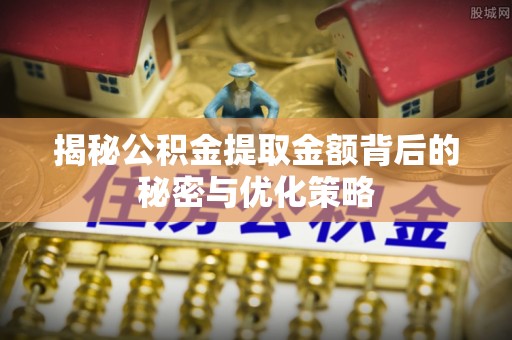 南化揭秘公积金提取金额背后的秘密与优化策略