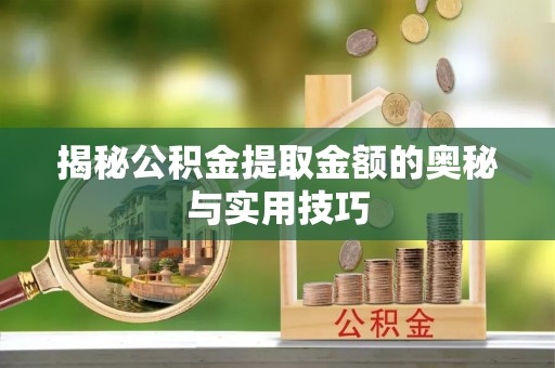 南化揭秘公积金提取金额的奥秘与实用技巧