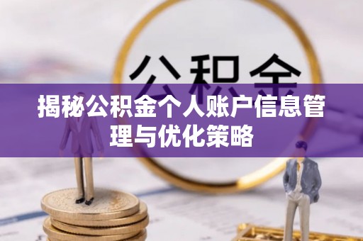 南化揭秘公积金个人账户信息管理与优化策略