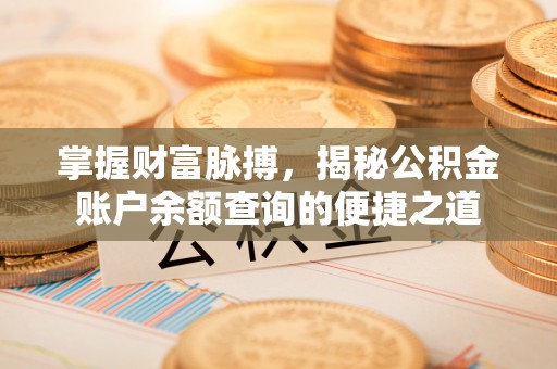 南化掌握财富脉搏，揭秘公积金账户余额查询的便捷之道