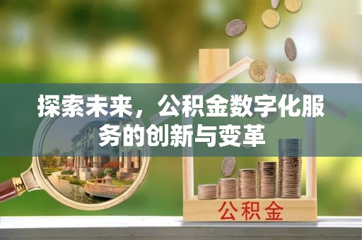 南化探索未来，公积金数字化服务的创新与变革