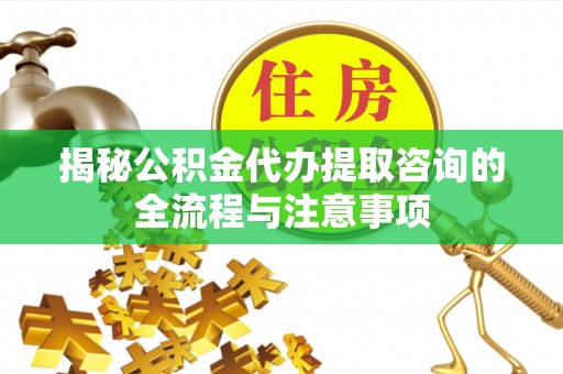 南化揭秘公积金代办提取咨询的全流程与注意事项