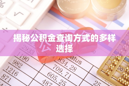 南化揭秘公积金查询方式的多样选择