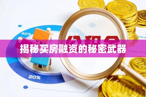 南化揭秘买房融资的秘密武器
