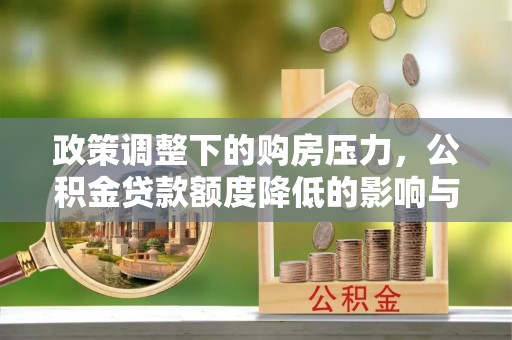 南化政策调整下的购房压力，公积金贷款额度降低的影响与应对策略