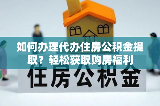 南化如何办理代办住房公积金提取？轻松获取购房福利