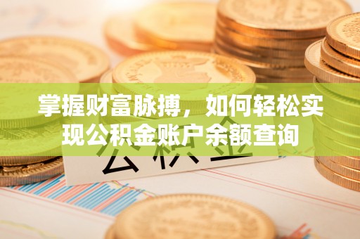 南化掌握财富脉搏，如何轻松实现公积金账户余额查询