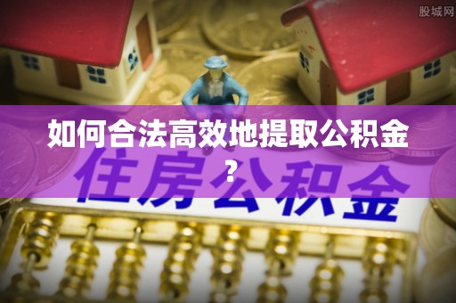 南化如何合法高效地提取公积金？